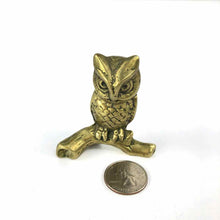 Load image into Gallery viewer, Brass Owl on Branch