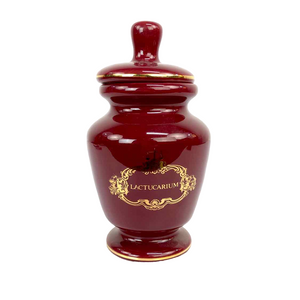 Burgundy Pottery Apothecary Canister