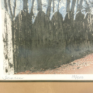 Fences & Trees Signed Print