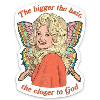Big Hair Dolly Parton Sticker
