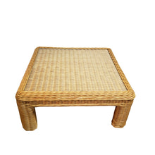 Load image into Gallery viewer, Square Wicker Coffee Table