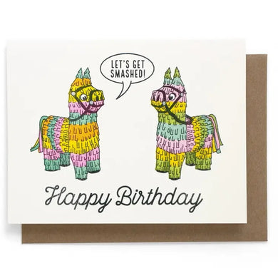 Get Smashed Pinata Card