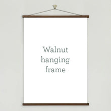 Load image into Gallery viewer, Walnut Magnetic Hanging Frame