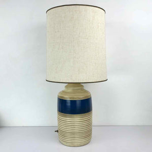 Striped Pottery Lamp