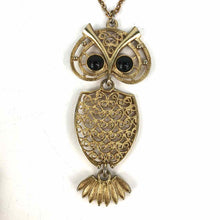 Load image into Gallery viewer, Gold Owl Necklace