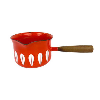 Red Orange Lotus Sauce Pan