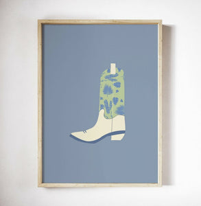 Cowboy Boot Print