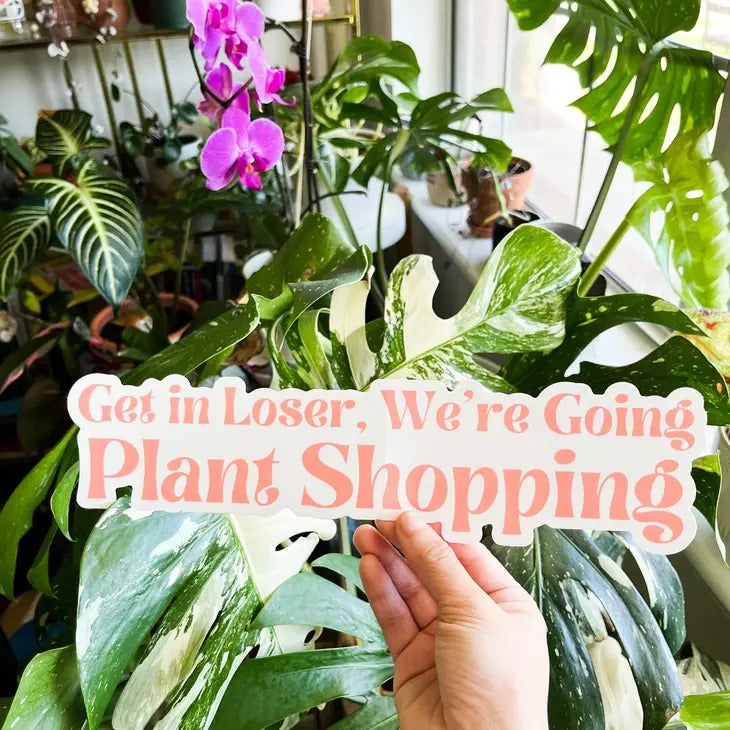 Plant Shopping Bumper Sticker