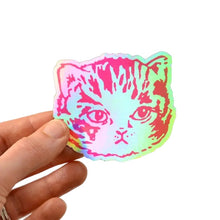 Load image into Gallery viewer, Holographic Kitty Cat Sticker