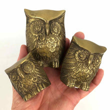Load image into Gallery viewer, Brass Owl Family