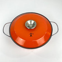 Load image into Gallery viewer, Red Orange Lotus Casserole Pan