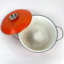 Load image into Gallery viewer, Red Orange Lotus Casserole Pan