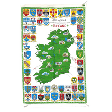Load image into Gallery viewer, Ireland Map Tea Towel