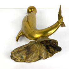 Load image into Gallery viewer, Large Brass Dolphin