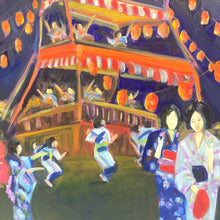 Load image into Gallery viewer, Japanese Obon Festival Painting