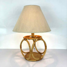 Load image into Gallery viewer, Bent Rattan Boho Lamp