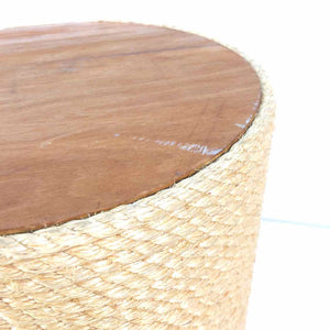 Rope Wrapped Drum Stool