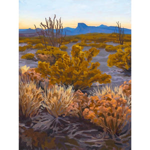 Golden Big Bend Landscape Print