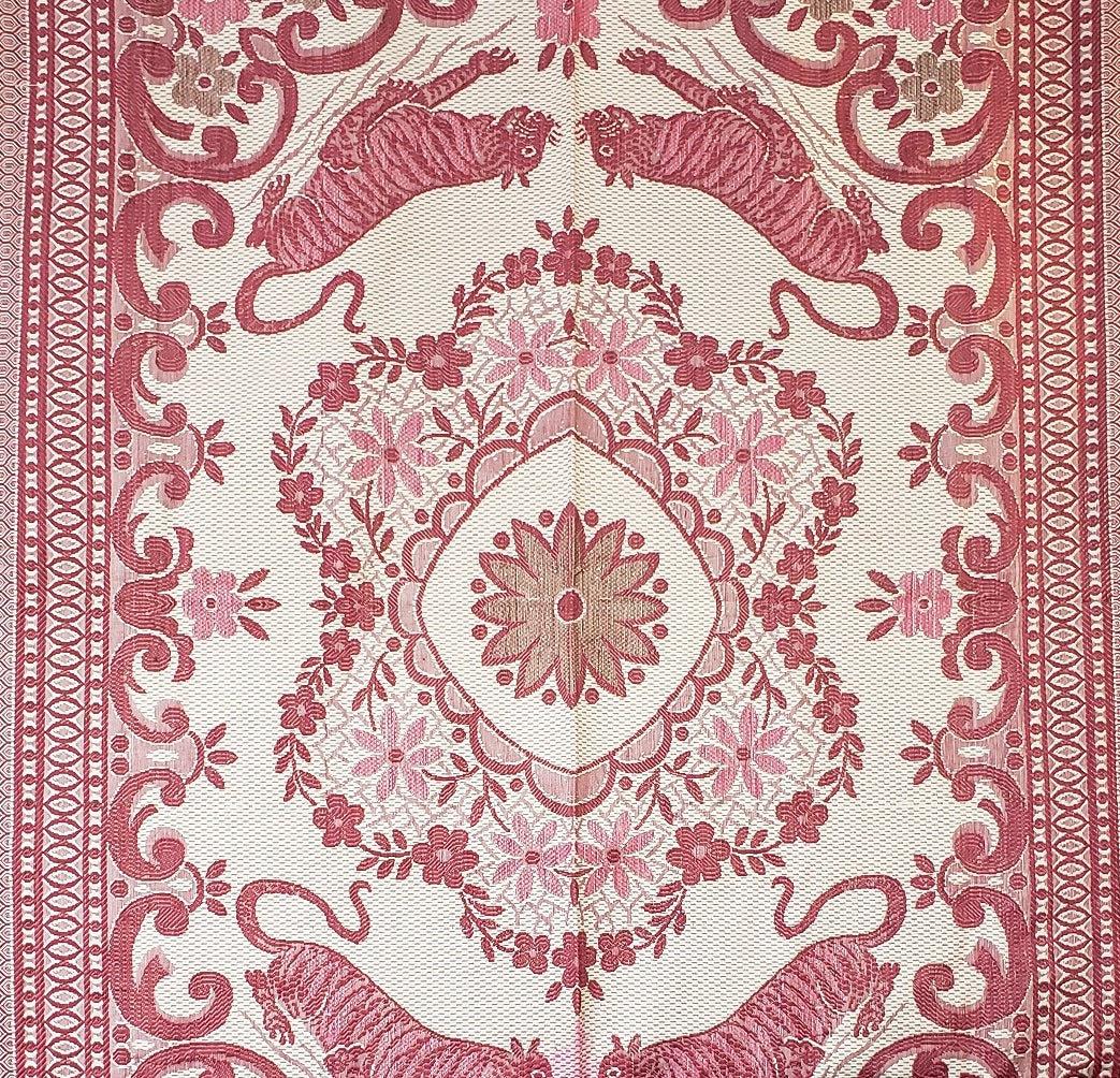 Pink Tigers Woven Tapestry