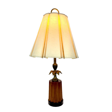 Brass & Wooden Lamp